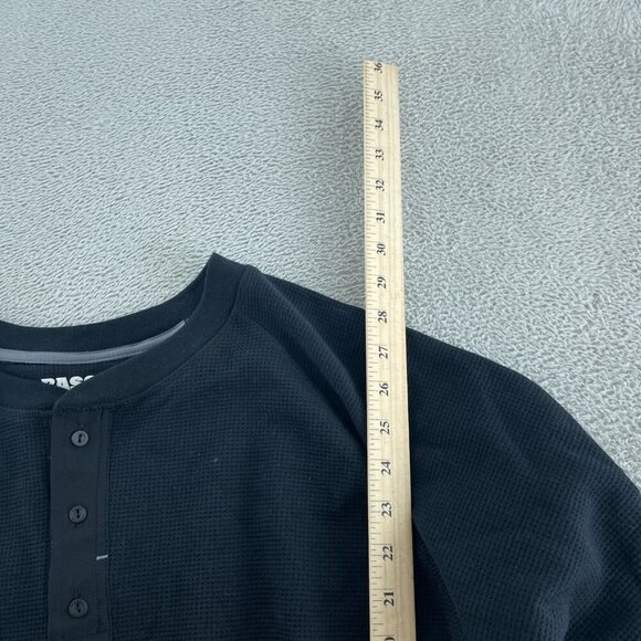 Bass Outdoor XXL Black Performance Thermal Henley Long Sleeve Men NWT 4735 - Picture 6 of 9